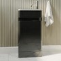 410mm Dark Grey Cloakroom Vanity Unit with Basin - Pendle