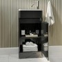 410mm Dark Grey Cloakroom Vanity Unit with Basin - Pendle