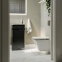 410mm Dark Grey Cloakroom Vanity Unit with Basin - Pendle