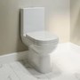 Close Coupled Toilet and Grey Gloss Basin Vanity Unit Cloakroom Suite - Pendle