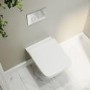 Wall Hung Toilet and Dark Grey Gloss Basin Vanity Unit Cloakroom Suite - Pendle