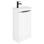 460mm White Cloakroom Freestanding Vanity Unit with Basin - Sion