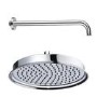 230mm Chrome Traditional Shower Head with Wall Arm