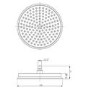 230mm Chrome Traditional Shower Head with Wall Arm