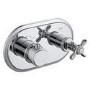 Chrome Single Outlet Ceiling  Mounted Thermostatic Mixer Shower Set - Camden