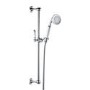 Chrome Dual Outlet Wall Mounted Thermostatic Mixer Shower Set with Hand Shower  - Camden