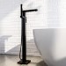 Black Freestanding Bath Filler Shower Mixer Tap - Zana