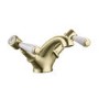 Gold Bath Shower Mixer and Basin Tap Set - Helston