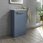 460mm Blue Freestanding Cloakroom Vanity Unit with Basin - Sion