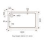 Chrome 4mm Glass Rectangular Sliding Shower Enclosure with Shower Tray 1200x800mm- Lyra