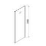 Chrome 4mm Glass Rectangular Sliding Shower Enclosure with Shower Tray 1200x800mm- Lyra