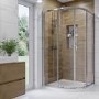 1000 x 800mm Right Hand Offset Quadrant Shower Enclosure Suite with Toilet & Basin - Carina