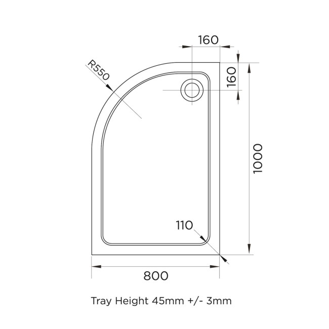 1000 x 800mm Left Hand Offset Quadrant Shower Enclosure Suite with Toilet & Basin - Carina