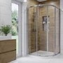 1200 x 800mm Right Hand Offset Quadrant Shower Enclosure Suite with Toilet & Basin - Carina