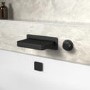 Black Wall Mounted Bath Mixer Tap - Zanda