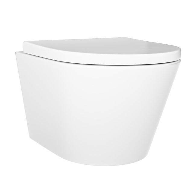 Wall Hung Rimless Toilet with Soft Close Seat - Newport