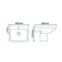 Close Coupled Toilet and Semi Pedestal Basin Suite - Tabor