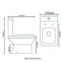 Close Coupled Toilet and Semi Pedestal Basin Suite - Tabor