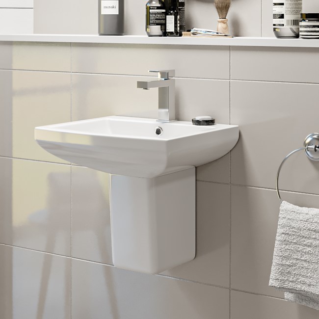 Semi Pedestal and Basin 460mm -  Tabor