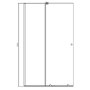 Walk In Shower 1200mm Chrome Frameless Sliding with Wall Support Bar - Denver