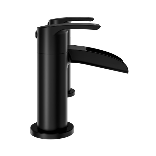 Matt Black Bath Mixer Tap - Elina