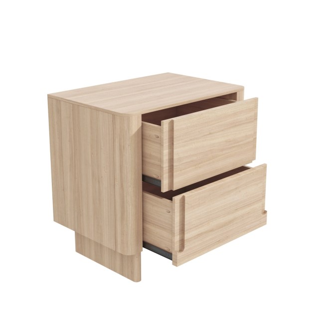 Light Wood Pair of Bedside Tables - Emile Sustainable Furniture