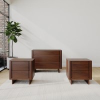 Dark Wood 3 Piece Bedroom Furniture Set - Emile Sustainable Furniture