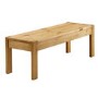 Solid Pine Dining Table Set with 2 Matching Dining Benches- Seats 4 - Emerson