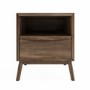 Walnut Pair of Bedside Tables - Frances