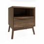 Walnut 3 Piece Bedroom Furniture Set - Frances