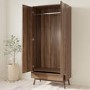 Walnut 3 Piece Bedroom Furniture Set - Frances