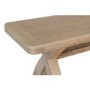 Large Smoked Oak Hallway Bench with Cross Leg - Pegasus