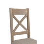 Set of 2 Oak and Cream Dining Chairs - Pegasus