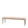 Large Oak Dining Bench with Bobbin Detail - Artisan - Caspian House