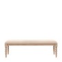 Large Oak Dining Bench with Bobbin Detail - Artisan - Caspian House