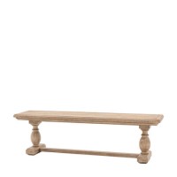 Large Natural Pine Hallway Bench - Seats 3 - Vancouver - Caspian House 