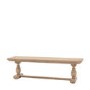 Large Natural Pine Hallway Bench - Seats 3 - Vancouver - Caspian House 