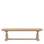 Large Natural Pine Hallway Bench - Seats 3 - Vancouver - Caspian House 