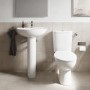 Twyford Pedestal Basin and Close Coupled Toilet Pack