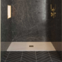 900mm Square Shower Tray with Waste - White Stone Resin Low Profile - Harmony