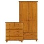 Pine Wardrobe and Chest of Drawers Set - Hamilton