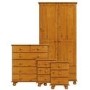 Pine 4 Piece Bedroom Furniture Set - Hamilton