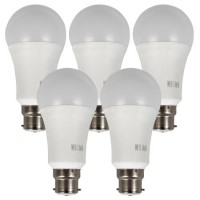 electriQ Smart Lighting Colour Wifi Bulb with B22 bayonet ending - Alexa & Google Home compatible - 5 Pack