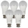 electriQ Smart Lighting Colour Wifi Bulb with B22 bayonet ending - Alexa & Google Home compatible - 5 Pack