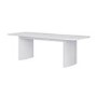 Large White Wooden Extendable Dining Table - Seats 6 - 8 - Jarel