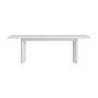 Large White Wooden Extendable Dining Table - Seats 6 - 8 - Jarel