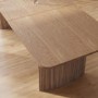 Large Light Oak Extendable Dining Table - Seats 6 - 8 - Jarel