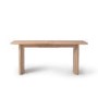 Large Light Oak Extendable Dining Table - Seats 6 - 8 - Jarel