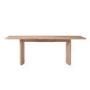 Large Light Oak Extendable Dining Table - Seats 6 - 8 - Jarel