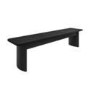 Large Black Oak Hallway Bench - Seats 3 - Jarel